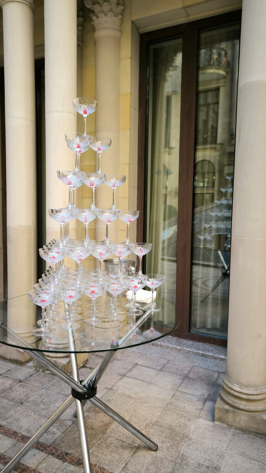 Пирамида хрусталь 56 бокалов